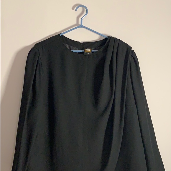 Vintage Golden Gate Plus Sized Layered Black Dress - Picture 3 of 6